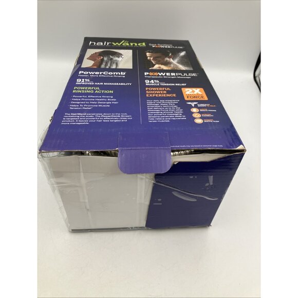 Waterpik 12-spray 5 in. High PressureDual Shower Head Brushed Nickel INCOMPLETE - Picture 4 of 7